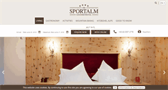 Desktop Screenshot of hotel-sportalm.at